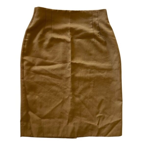 Jones New York Brown Pure Wool Pencil Skirt Women’s Size 6 - Picture 1 of 8